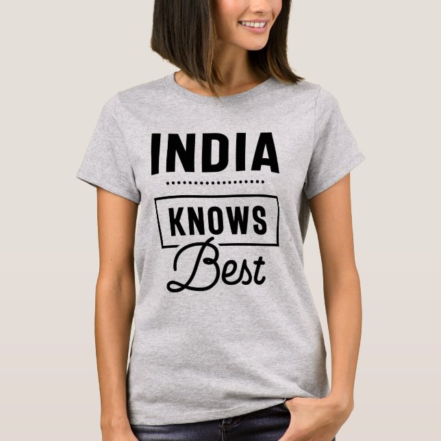 Indiens Personlig Namn Birthday Gift T Shirt (Framsida)