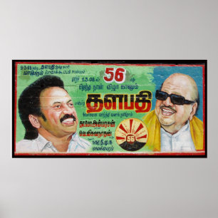 Indiens politikar-affischtavla poster