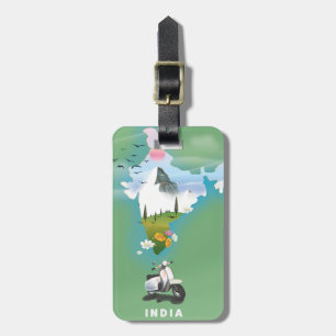 Indiens reseaffisch bagagebricka