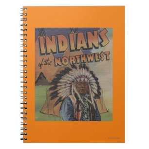 Indier av northwesten - indisk chef & Teepee Anteckningsbok