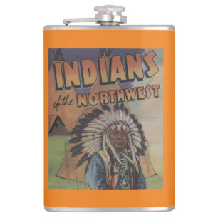 Indier av northwesten - indisk chef & Teepee Fickplunta