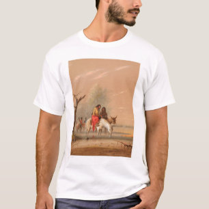 Indier som bevattnar deras monteringar (1068A) T-shirt