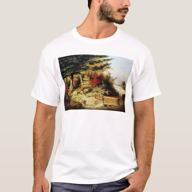 Indiertransportpälsar till och med kanadensare t shirt (Framsida)