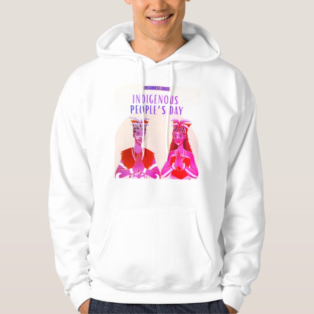 Indigenous People’s Day 2025 – Modern Cultural Cel Hoodie (Framsida)