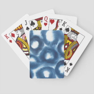 Indigio Watercolor Print Circles Spel Kort