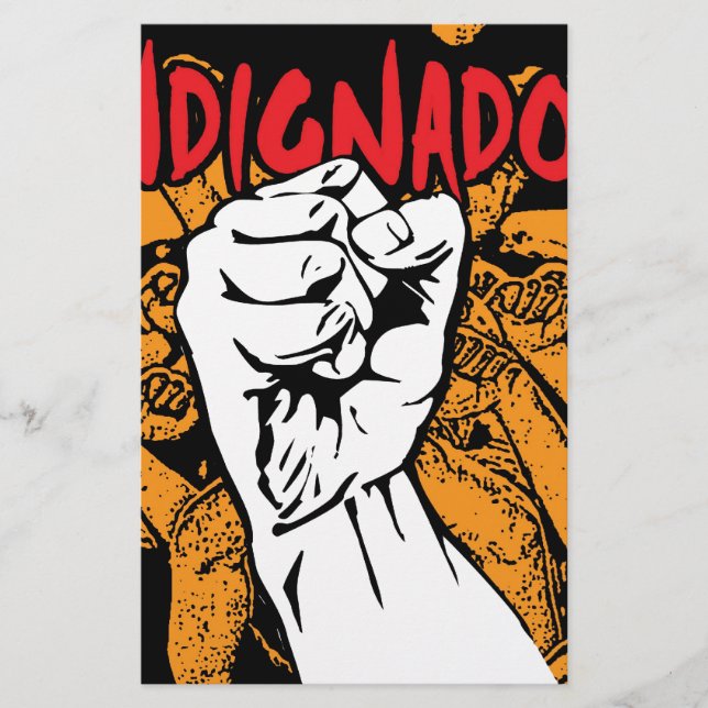 Indignados Brevpapper (Framsida)