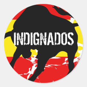 Indignados Runt Klistermärke