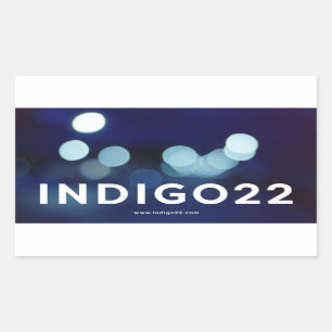 indigo22 rektangulärt klistermärke