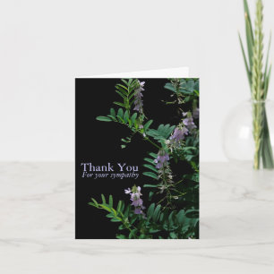Indigo 3 Blommigt Sympathy Tackkort Card