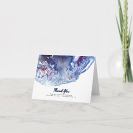 Indigo Agata Crystal Modern Watercolor Tack Kort
