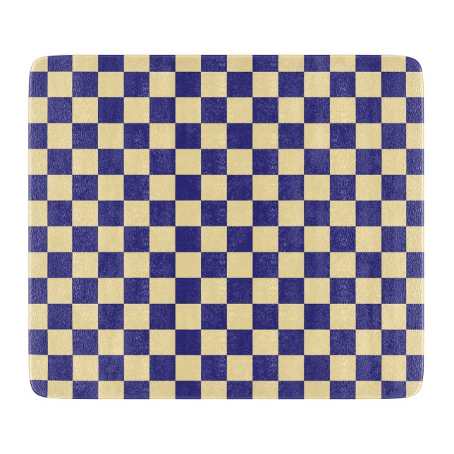 Indigo and butter checkerboard pattern (Framsidan)