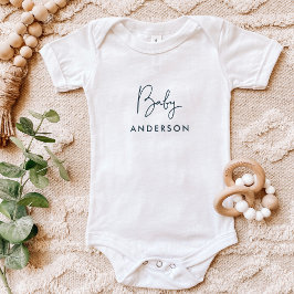 Indigo Anpassningsbar Baby Namn T Shirt
