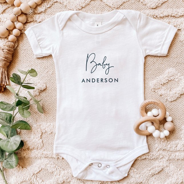 Indigo Anpassningsbar Baby Namn T Shirt (Skapare uppladdad)