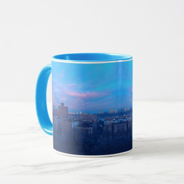 Indigo Awakenings, Sunrise Manhattan Mugg (Framsida vänster)