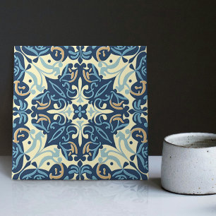 Indigo Azulejo Blue Portugals Lissabondekoration C Kakelplatta