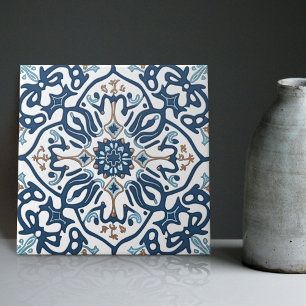 Indigo Azulejo Blue Portugals Lissabondekoration C Kakelplatta
