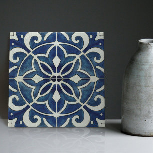 Indigo Azulejo Blue Portugals Lissabondekoration C Kakelplatta
