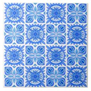 Indigo Azulejo Blue Portugals Lissabondekoration Kakelplatta