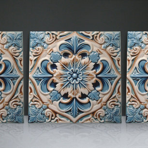 Indigo Azulejo Blue Portugals Lissabondekoration Kakelplatta