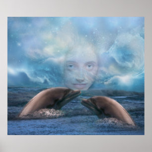Indigo-barn och delfinfantasi poster