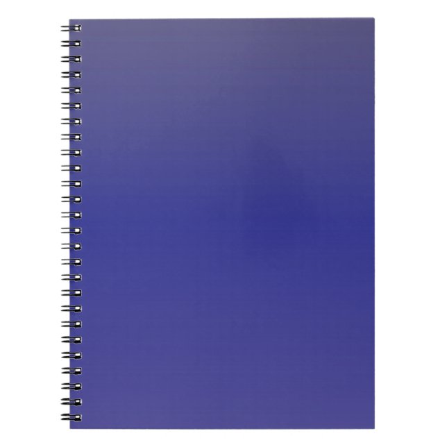 Indigo Blå Gradient Anteckningsbok (Framsidan)