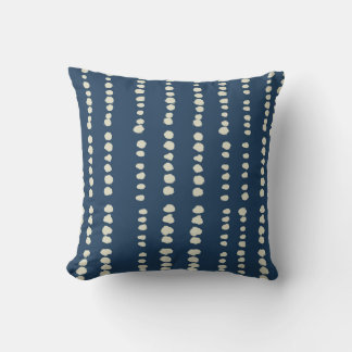 Indigo Blå Tie Dye Shibori Kudde