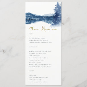 INDIGO BLÄCK BLUE MOUNTAIN SJÖ SNÖ BRÖLLOP MENU MENY