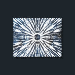 Indigo Bläck Radial Motif Canvastryck<br><div class="desc">Indigo Bläck Motif I senast i juni Erica Vess. Radiell design skapat från indigo-blå färg och olika geometriska former.</div>
