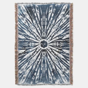 Indigo Bläck Radial Motif Filt