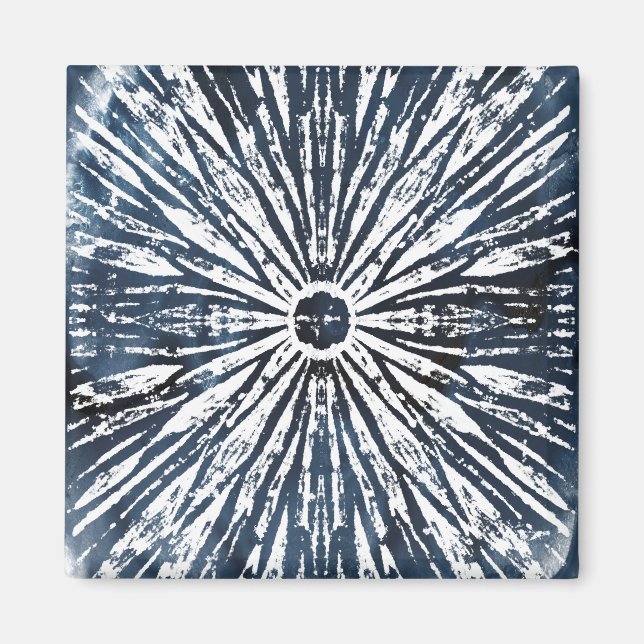 Indigo Bläck Radial Motif Magnet (Framsidan)