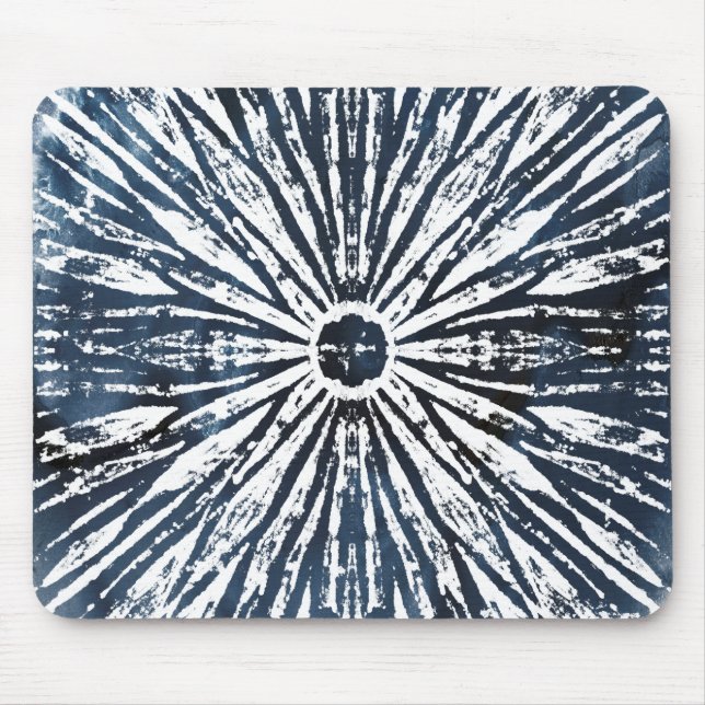 Indigo Bläck Radial Motif Musmatta (Framsidan)