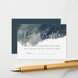 Indigo Bläck Tvättar babystöldskoppel Raffle Tilläggskort