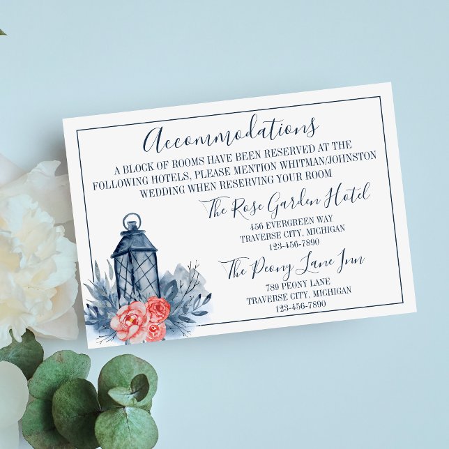 Indigo Bliss Blommigt visar Lantern-symptom Tilläggskort (Skapare uppladdad)