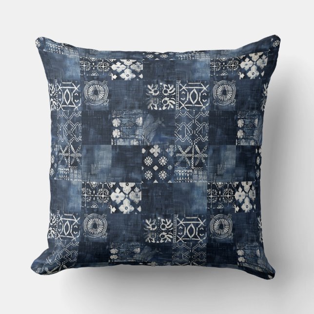 Indigo Blue Dekorativ kudde (Framsida)