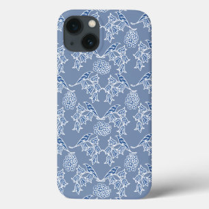 Indigo Blue Ethnic Blommigt Samsung Note 4 Fodral