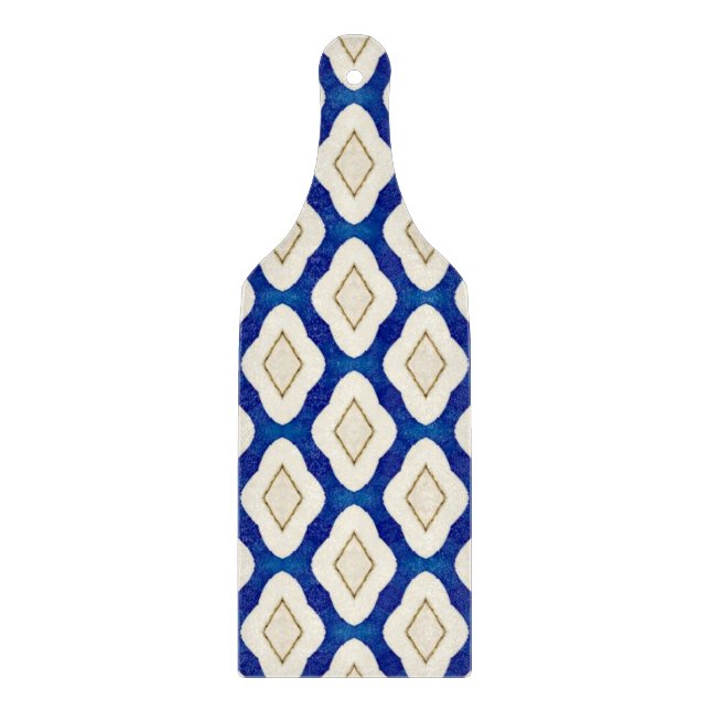 Indigo Blue Grått Azulejo Mönster Portugal Gift (Framsidan)