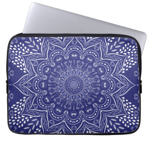 Indigo Blue mandala Laptop Fodral
