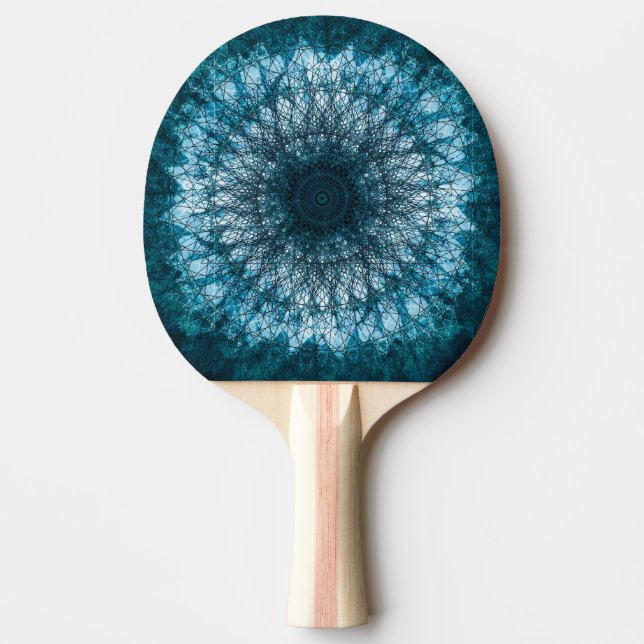 Indigo Blue Mandala Pingisracket (Framsidan)