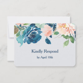 Indigo Blue Peach Ro Bröllop OSA