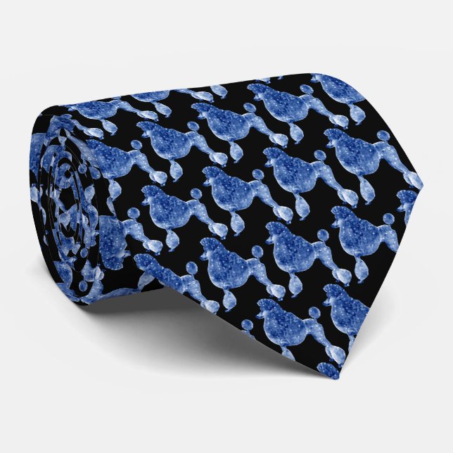 Indigo Blue Posh Pudel Black Slips (Rullad)
