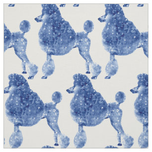 Indigo Blue Posh Pudel Tyg