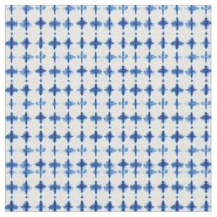 Indigo Blue Shibori Tie Dye Abstrakt Tyg