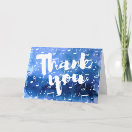 indigo Blue vattencolor Music Tack Kort