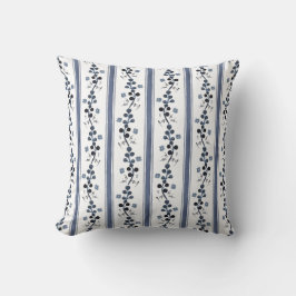 Indigo Blue Watercolor 2 sided vid kudde