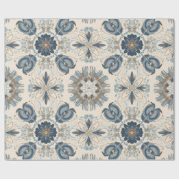 Indigo Boho Florala Mandalas Presentpapper