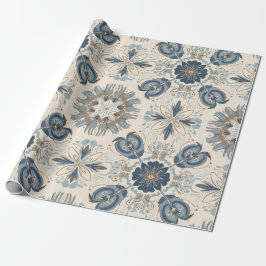 Indigo Boho Florala Mandalas  Presentpapper