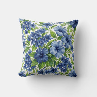Indigo Bougainvillea Kuddöverdrag Kudde