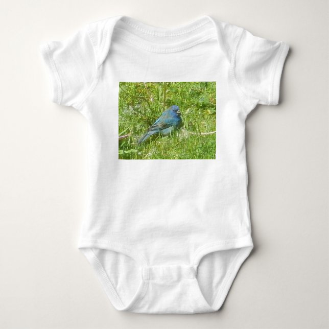 Indigo Bunting Baby Kostym Tee (Framsida)