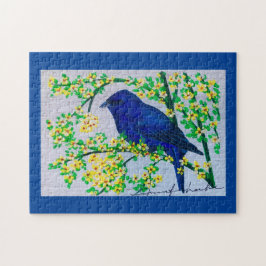 Indigo Bunting Puzzle Pussel