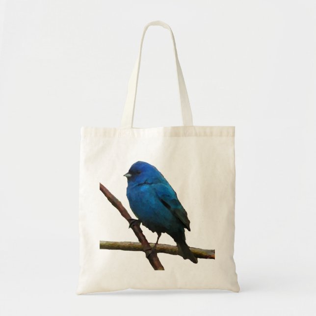 Indigo Bunting Tygkasse (Framsidan)